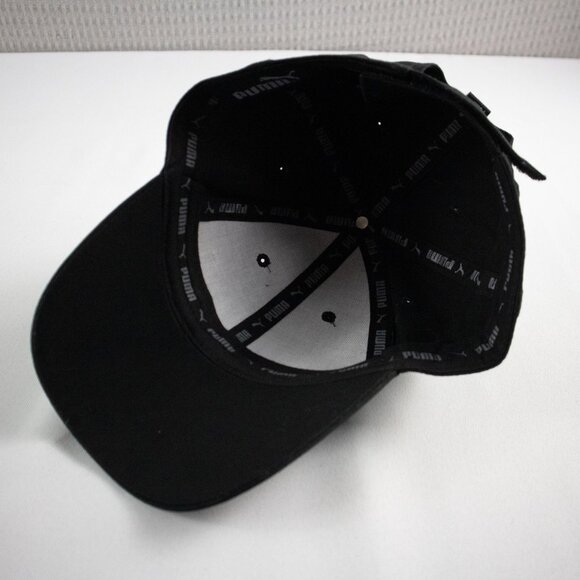 Puma Logo Strapback Hat Black - Picture 7 of 8